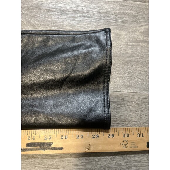 VINCE CAMUTO Women’s Faux Vegan Leather Bootcut Pants Black Size Small (28x29) - Picture 8 of 12